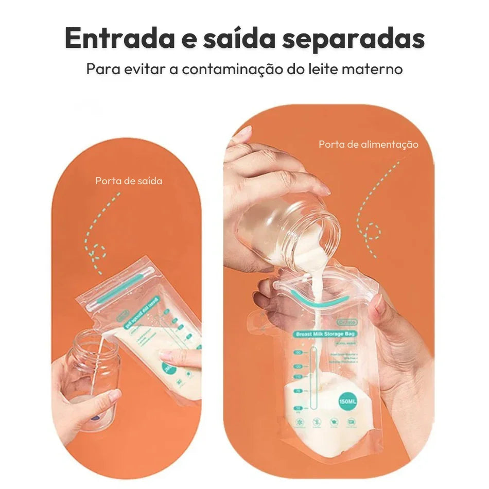 Sacos para Armazenamento de Leite Materno – BPA Free