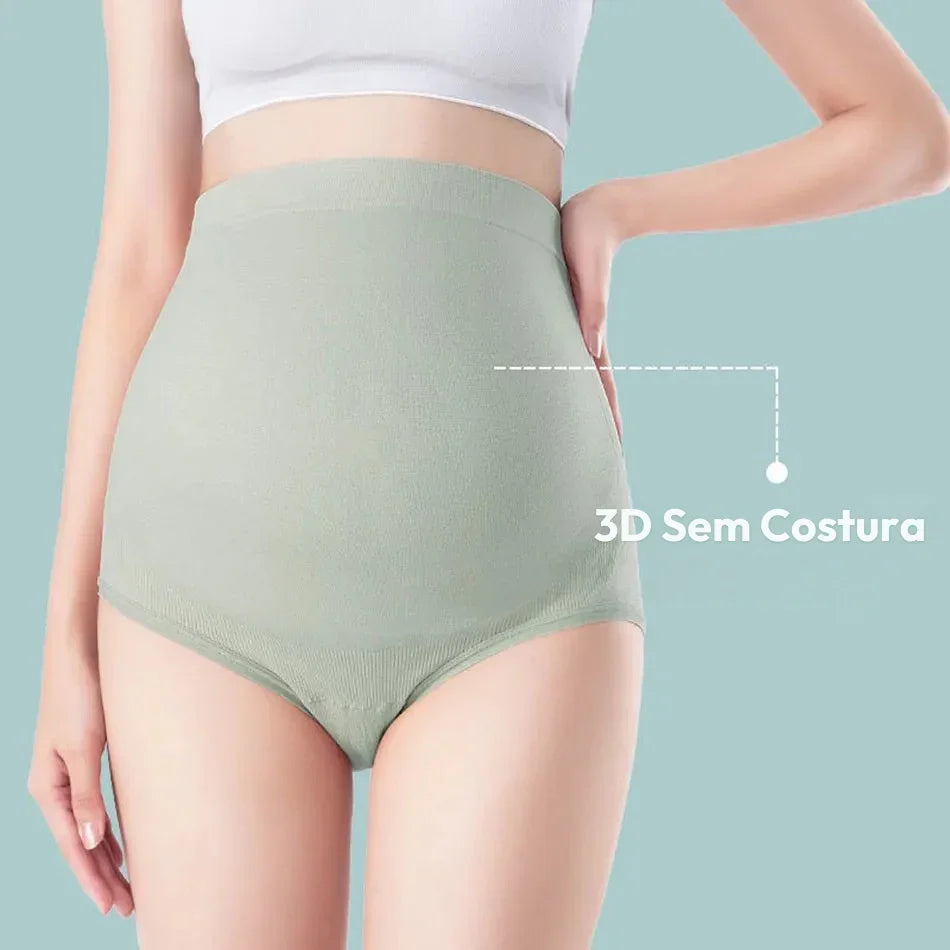 Calcinha Gestante Seamless em Algodão