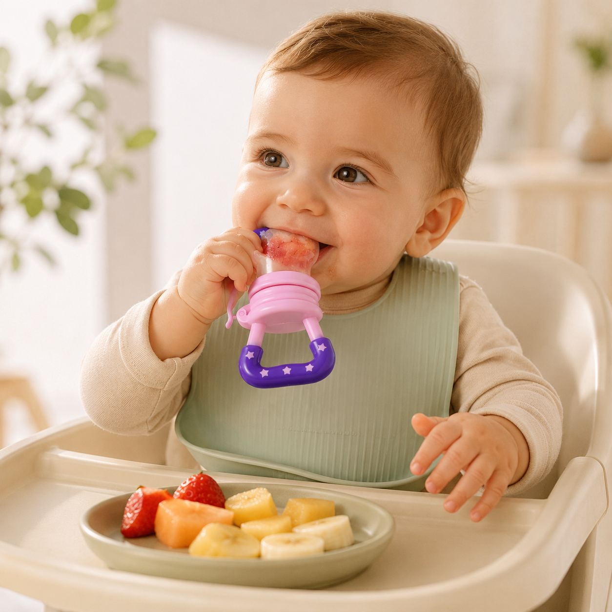 Chupeta Alimentadora Frutinha Suave