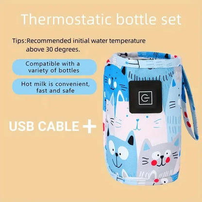 Aquecedor Benzzi Mamadeira Pronta — Aquecedor Portátil USB para Mamadeiras e Leite do Bebê
