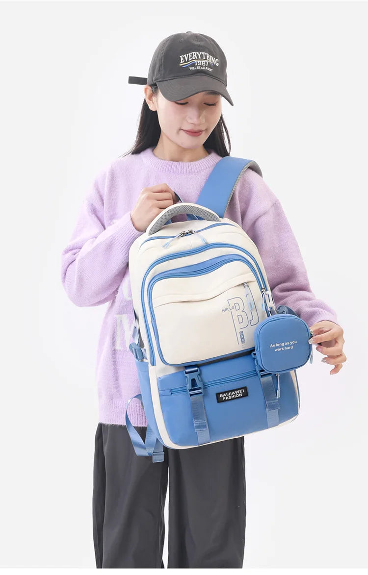 Mochila Infantil Benzzi Escola Leve — Mochila Escolar Infantil Impermeável com Bolsinha