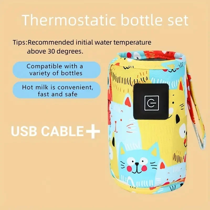 Aquecedor Benzzi Mamadeira Pronta — Aquecedor Portátil USB para Mamadeiras e Leite do Bebê