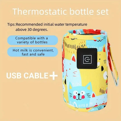 Aquecedor Benzzi Mamadeira Pronta — Aquecedor Portátil USB para Mamadeiras e Leite do Bebê