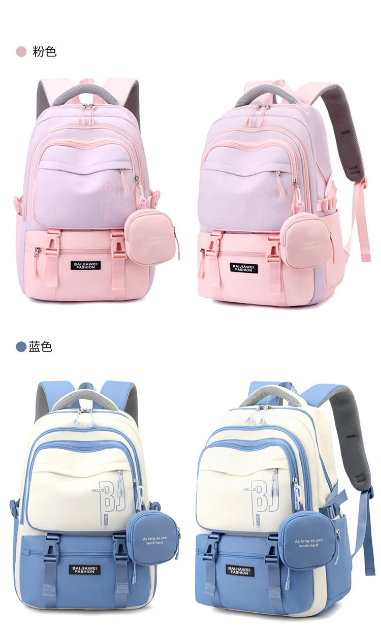 Mochila Infantil Benzzi Escola Leve — Mochila Escolar Infantil Impermeável com Bolsinha