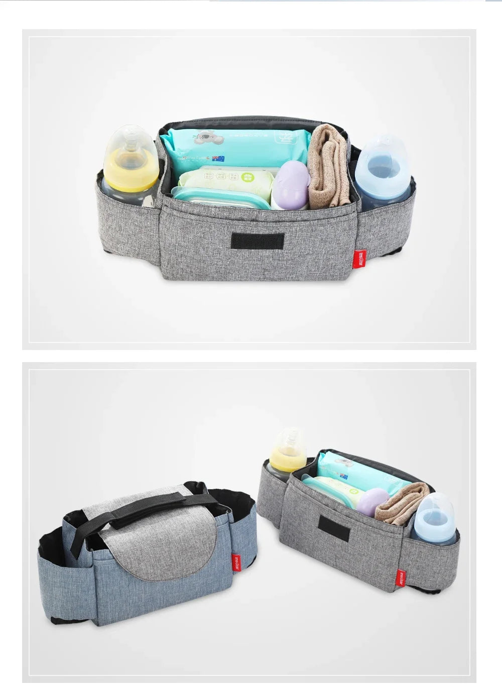 Diaper Bag Baby Milk Bottle Insulation Bags Mummy Storage Bag For Baby Stuff Collection Stroller Accessories Baby Care