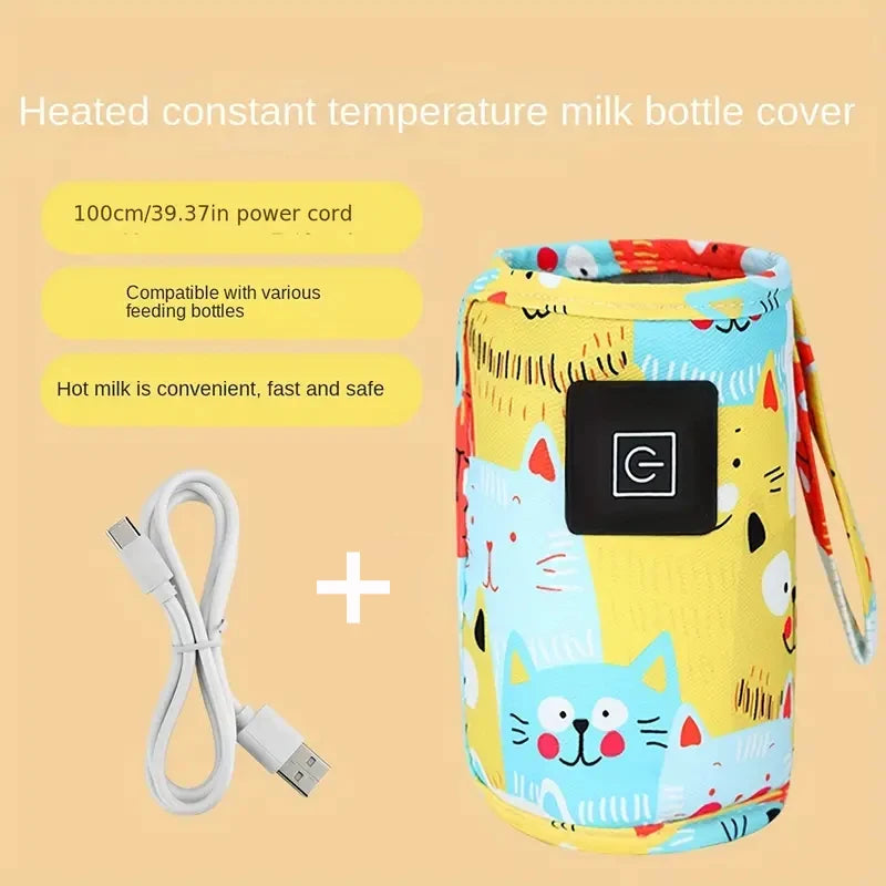 Aquecedor Benzzi Mamadeira Pronta — Aquecedor Portátil USB para Mamadeiras e Leite do Bebê