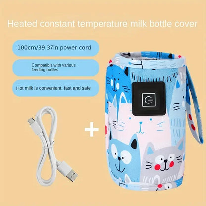 Aquecedor Benzzi Mamadeira Pronta — Aquecedor Portátil USB para Mamadeiras e Leite do Bebê