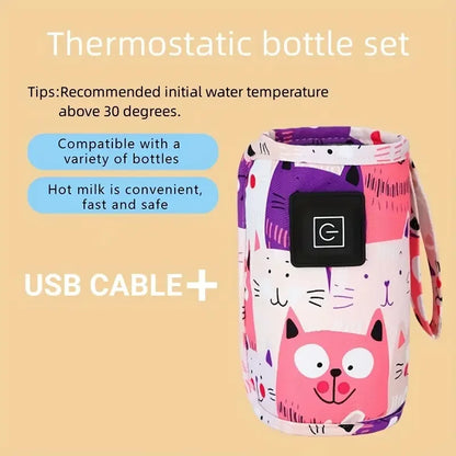 Aquecedor Benzzi Mamadeira Pronta — Aquecedor Portátil USB para Mamadeiras e Leite do Bebê