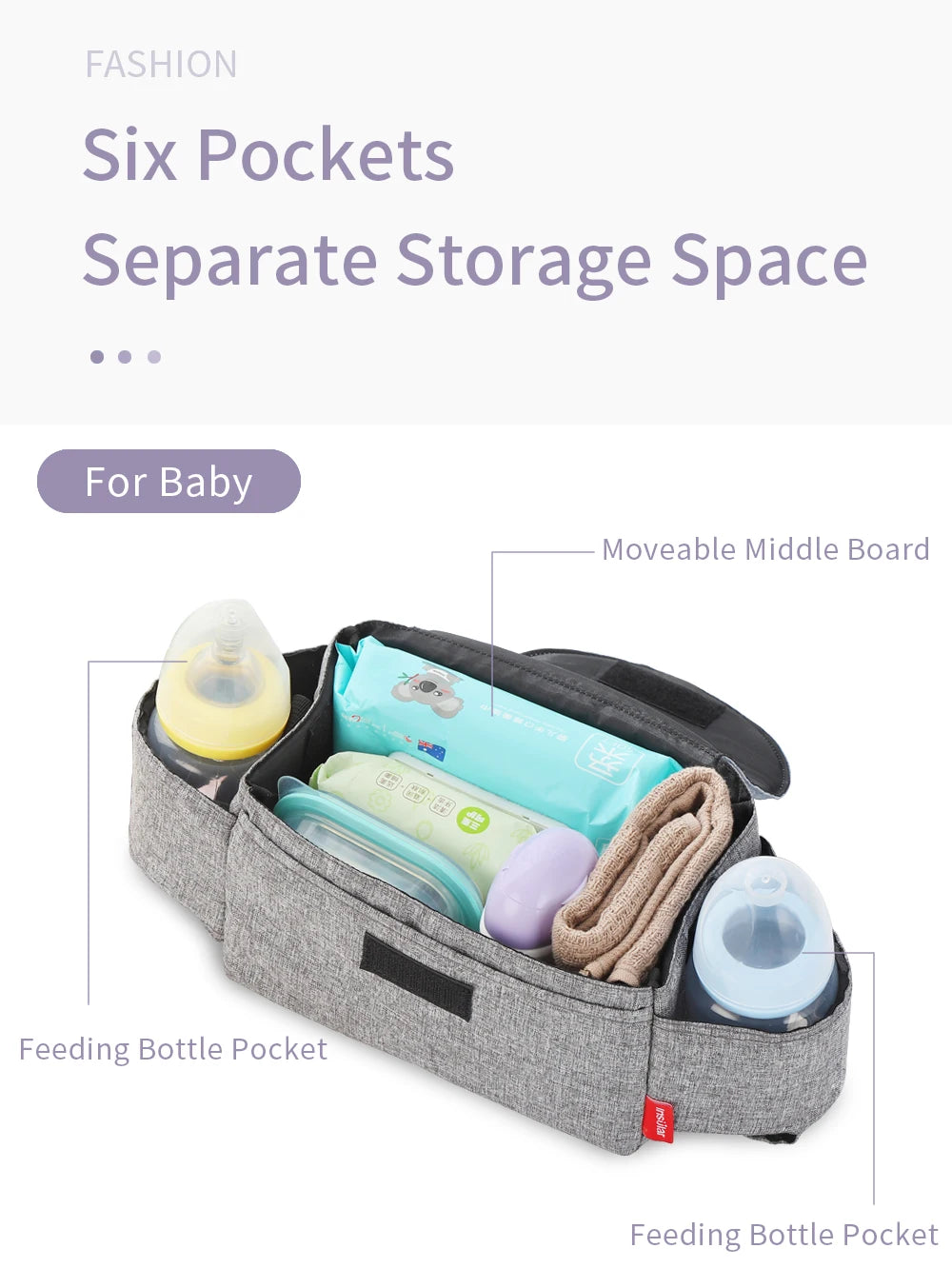 Diaper Bag Baby Milk Bottle Insulation Bags Mummy Storage Bag For Baby Stuff Collection Stroller Accessories Baby Care